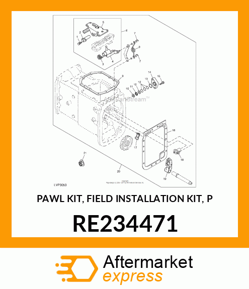 PAWL KIT, FIELD INSTALLATION KIT, P RE234471