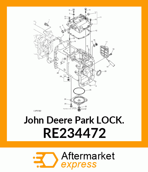 PARK LOCK, FIELD INSTALLATION KIT, RE234472