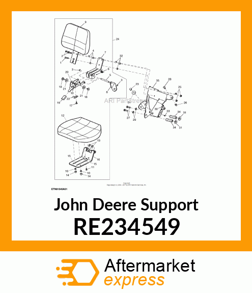 SUPPORT, SUPPORT, TRAINING SEAT RE234549