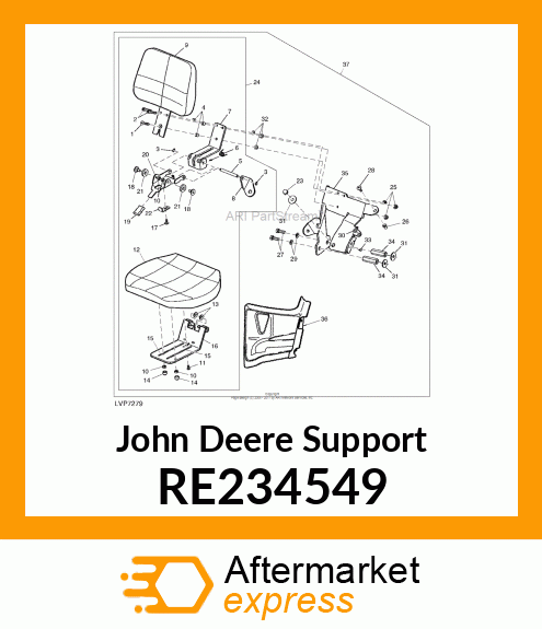 SUPPORT, SUPPORT, TRAINING SEAT RE234549