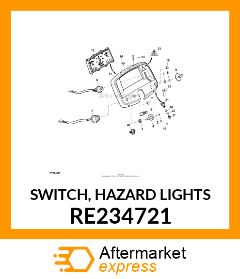 SWITCH, HAZARD LIGHTS RE234721