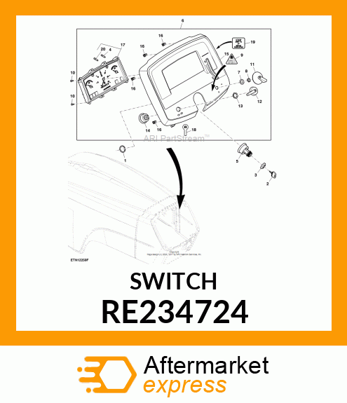 SWITCH, TURN SIGNAL RE234724