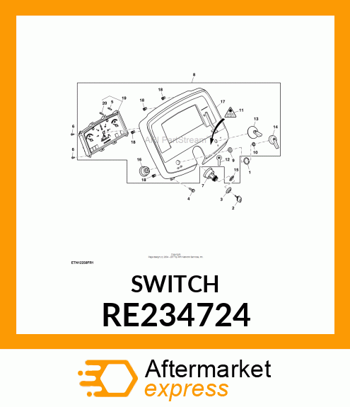 SWITCH, TURN SIGNAL RE234724