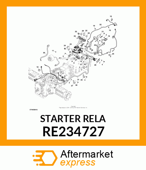 STARTER RELAY, STARTER RELAY, START RE234727