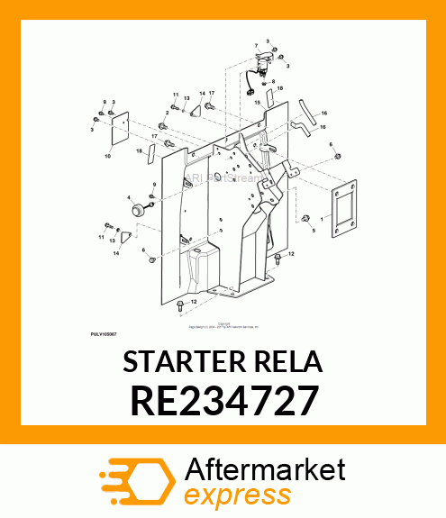 STARTER RELAY, STARTER RELAY, START RE234727