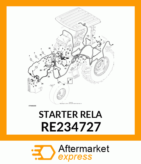 STARTER RELAY, STARTER RELAY, START RE234727