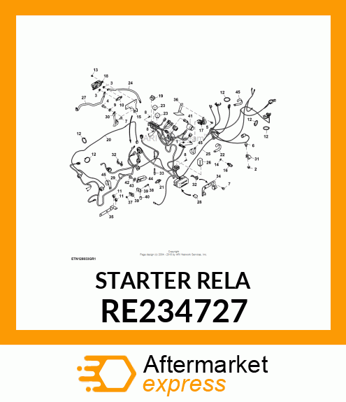 STARTER RELAY, STARTER RELAY, START RE234727