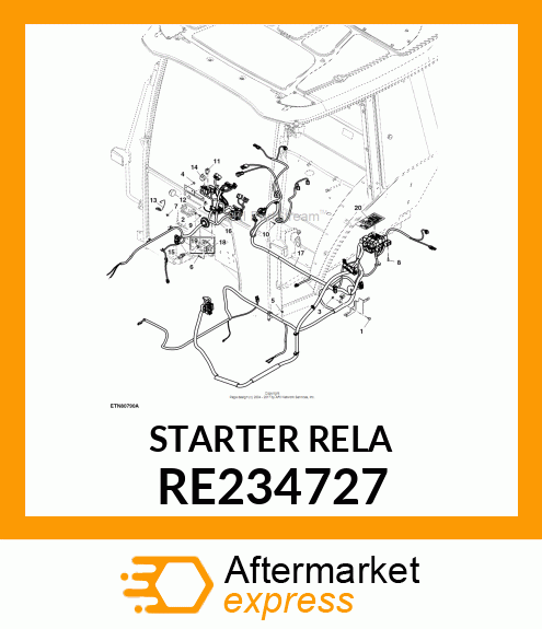 STARTER RELAY, STARTER RELAY, START RE234727