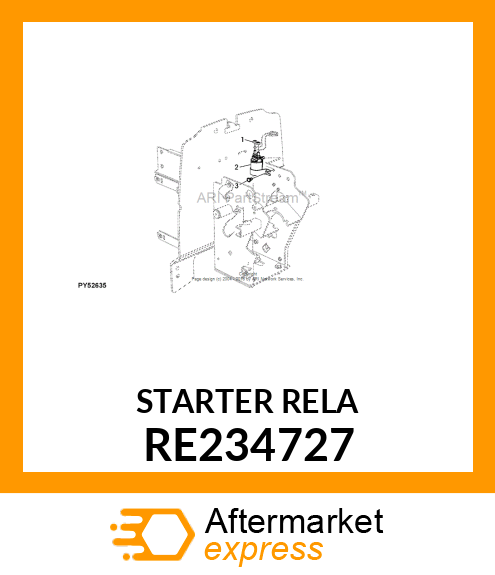 STARTER RELAY, STARTER RELAY, START RE234727