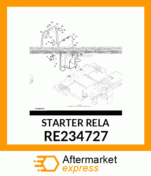 STARTER RELAY, STARTER RELAY, START RE234727