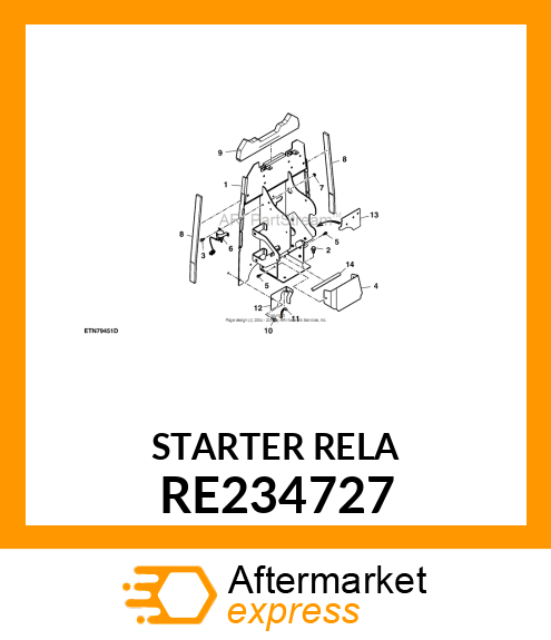 STARTER RELAY, STARTER RELAY, START RE234727