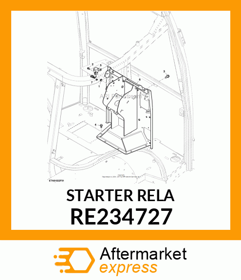 STARTER RELAY, STARTER RELAY, START RE234727