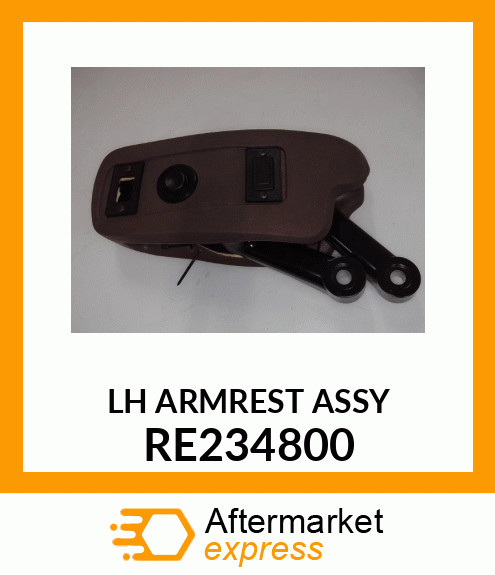 ARMREST, LH ARTICUALTED ASSEMBLY RE234800