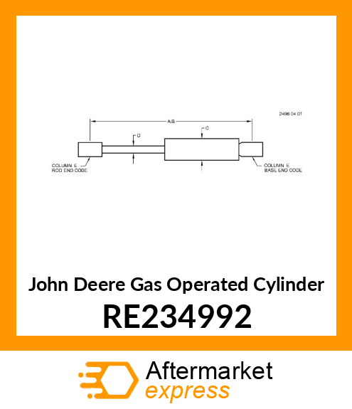 GAS OPERATED CYLINDER RE234992