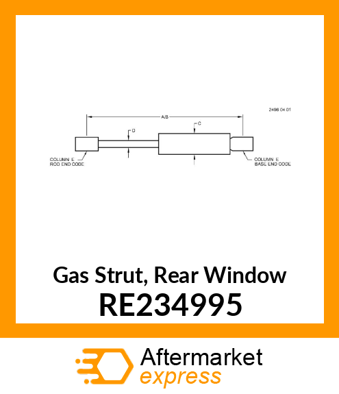 HYDROPNEUMATIC SPRING RE234995