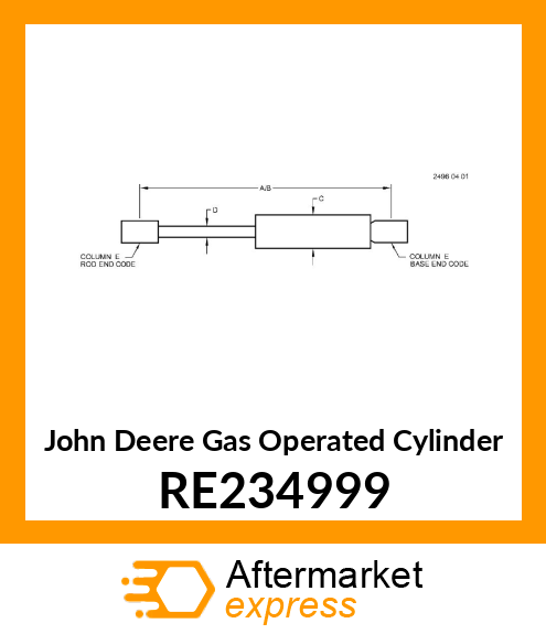 HYDROPNEUMATIC SPRING RE234999