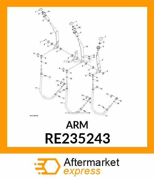 LEVER, ASSEMBLY, SCV RE235243