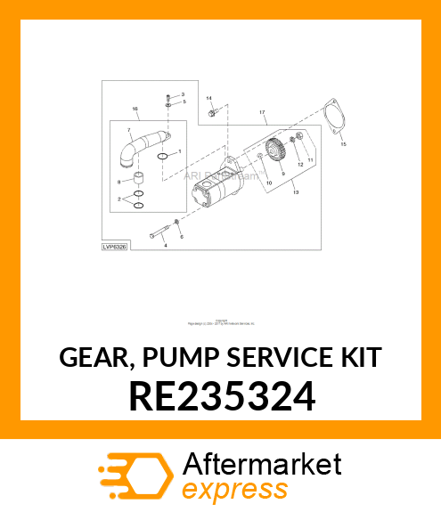 GEAR, PUMP SERVICE KIT RE235324