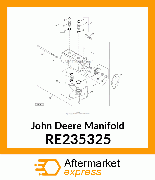 MANIFOLD, SERVICE KIT RE235325