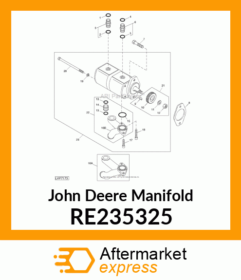 MANIFOLD, SERVICE KIT RE235325