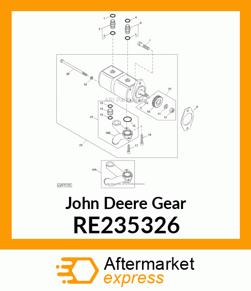 GEAR, PUMP SERVICE KIT RE235326