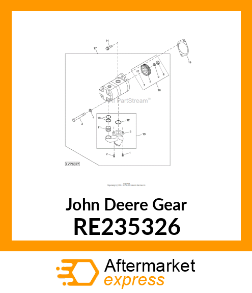 GEAR, PUMP SERVICE KIT RE235326