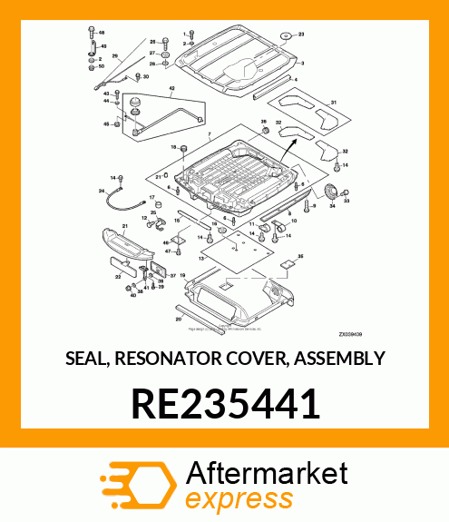 SEAL, RESONATOR COVER, ASSEMBLY RE235441