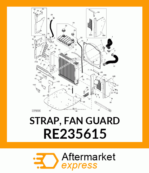 STRAP, FAN GUARD RE235615