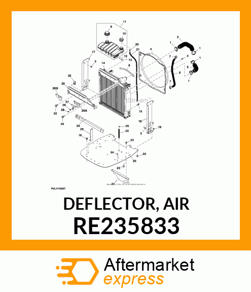 DEFLECTOR, AIR RE235833