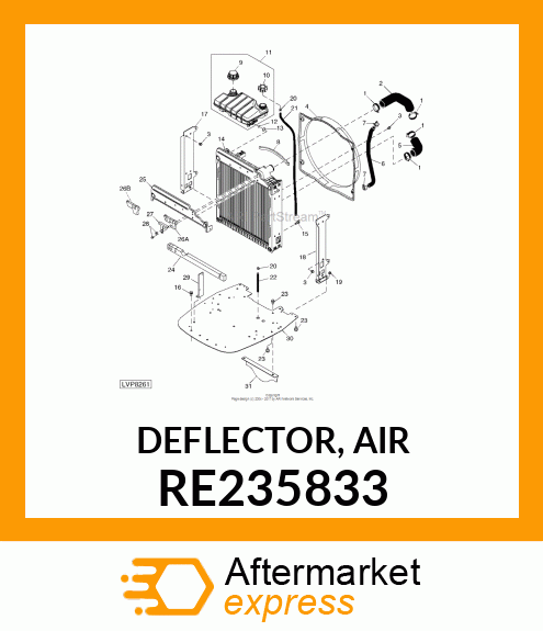 DEFLECTOR, AIR RE235833