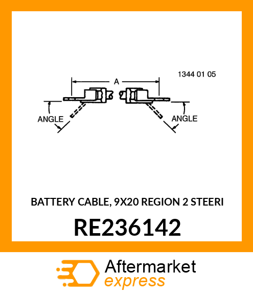 BATTERY CABLE, 9X20 REGION 2 STEERI RE236142