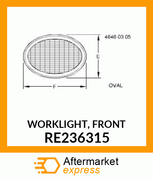 WORKLIGHT, FRONT RE236315