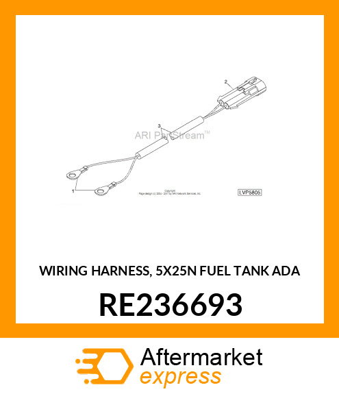 WIRING HARNESS, 5X25N FUEL TANK ADA RE236693