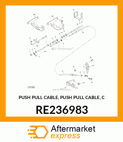 PUSH PULL CABLE, PUSH PULL CABLE, C RE236983