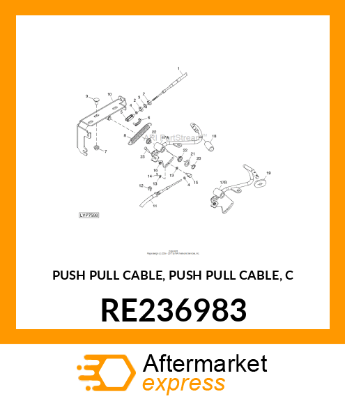 PUSH PULL CABLE, PUSH PULL CABLE, C RE236983