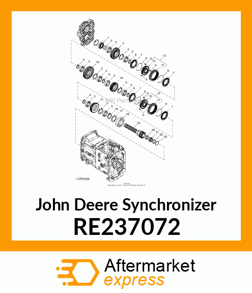 SYNCHRONIZER, RING ASSY, PR, PR HI/ RE237072