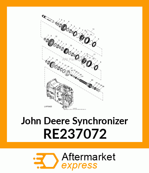 SYNCHRONIZER, RING ASSY, PR, PR HI/ RE237072