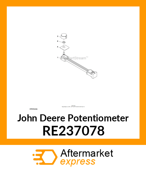 POTENTIOMETER, WITH LEADS AND SEAL RE237078