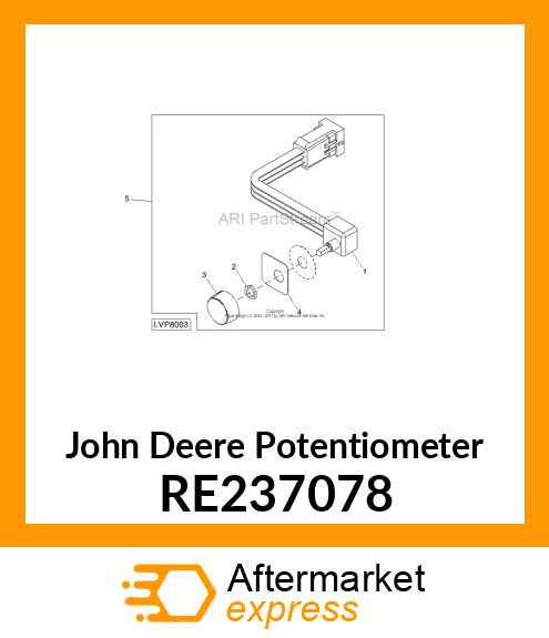 POTENTIOMETER, WITH LEADS AND SEAL RE237078