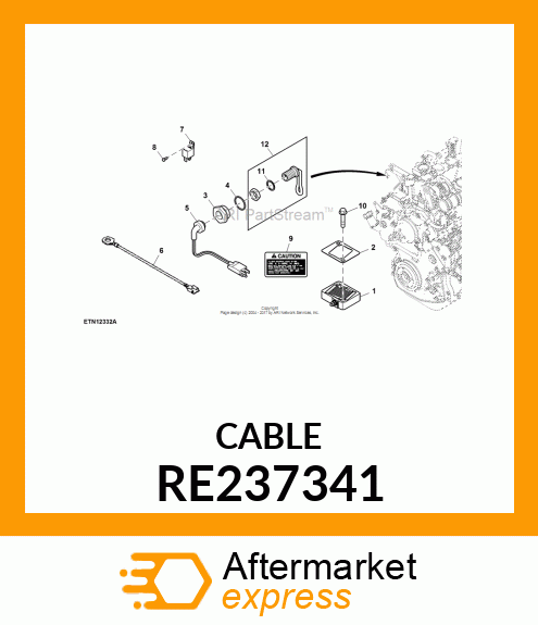 WIRING HARNESS, 5X25 4045 MANIFOL RE237341