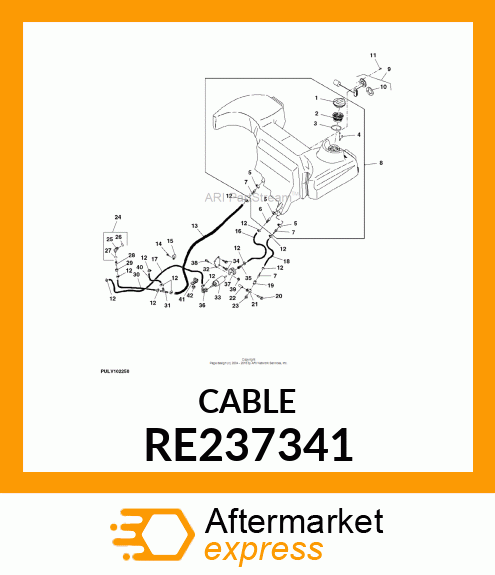 WIRING HARNESS, 5X25 4045 MANIFOL RE237341