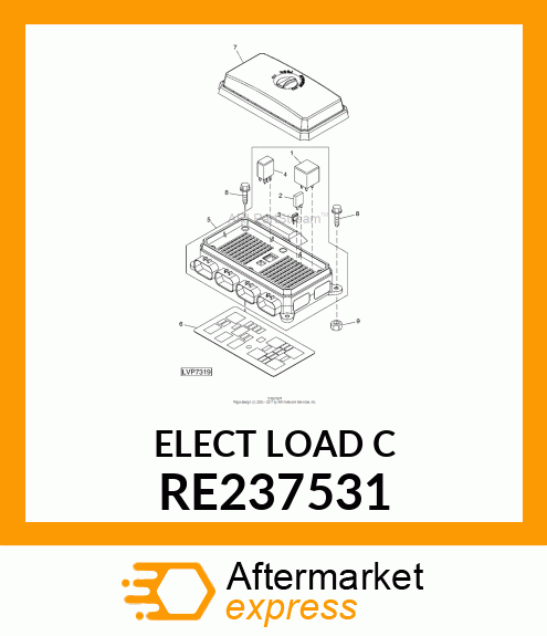 ELECTRICAL LOAD CENTER, OOS DUAL VE RE237531