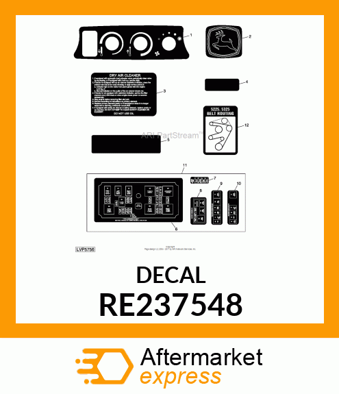 LABEL, 5X25 ELECTRICAL SHEET RE237548