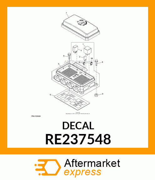 LABEL, 5X25 ELECTRICAL SHEET RE237548