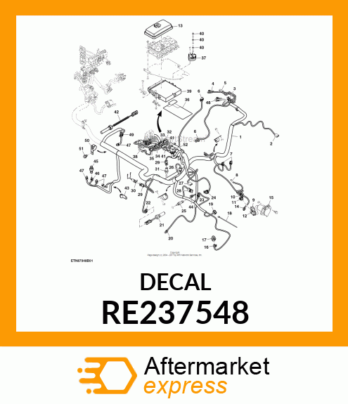 LABEL, 5X25 ELECTRICAL SHEET RE237548