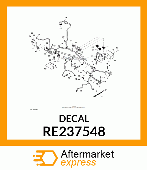 LABEL, 5X25 ELECTRICAL SHEET RE237548