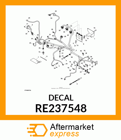 LABEL, 5X25 ELECTRICAL SHEET RE237548