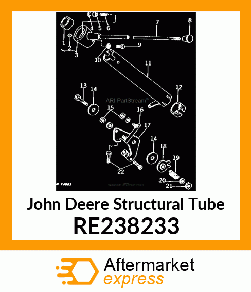 TUBE, HAND SPEED ASSEMBLY RE238233