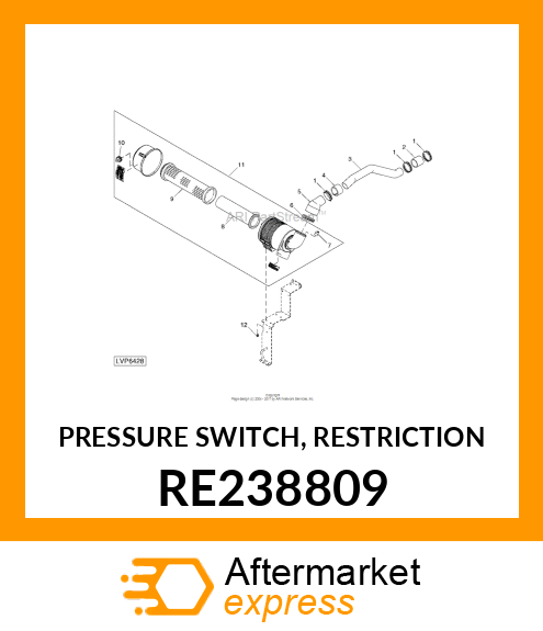 PRESSURE SWITCH, RESTRICTION RE238809