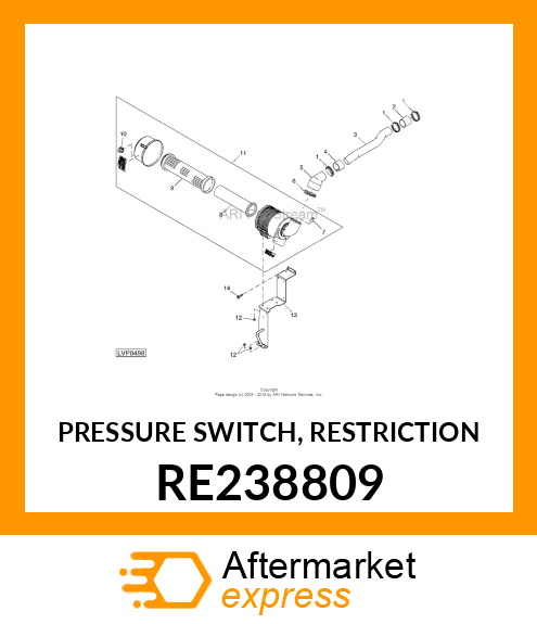 PRESSURE SWITCH, RESTRICTION RE238809